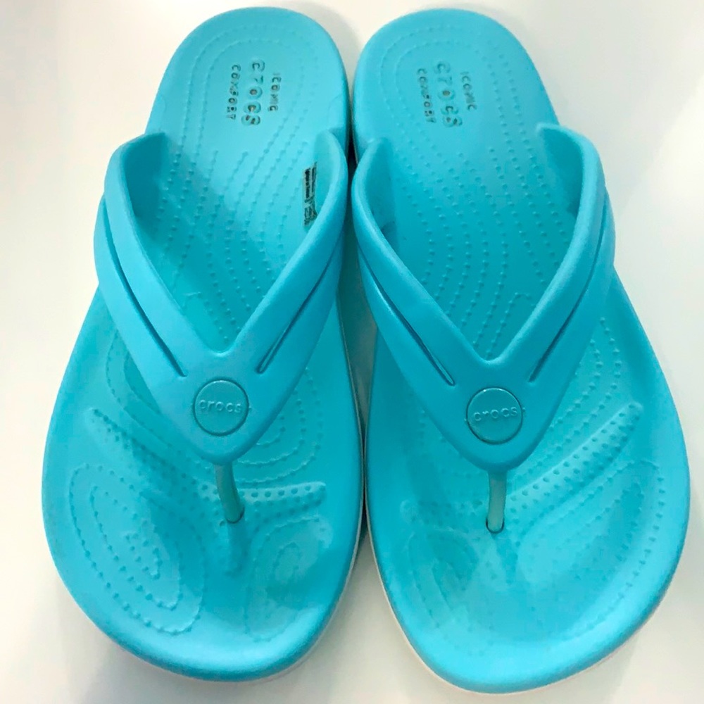 Woman’s Crocs sandals, size 8.